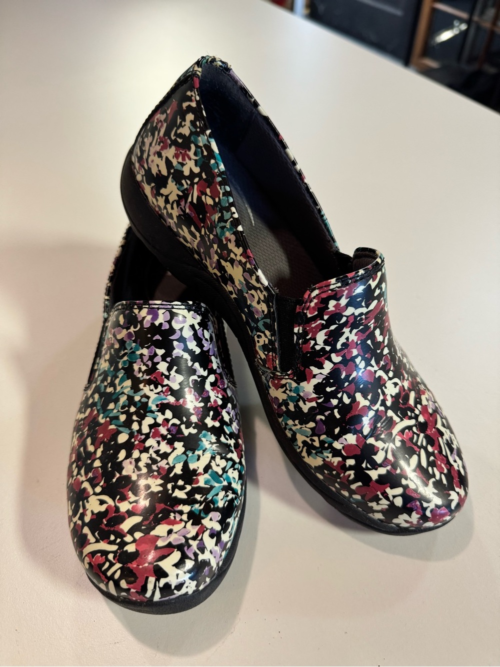 Women's Dansko Floral Print Slip-on Shoes